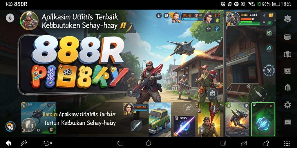 Tampilan antarmuka 888R yang sederhana dan intuitif.
