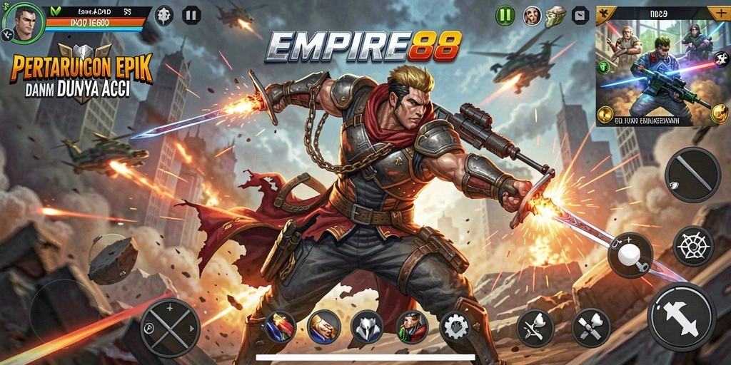 Screenshot EMPIRE88 menampilkan aksi pertarungan yang mendebarkan.