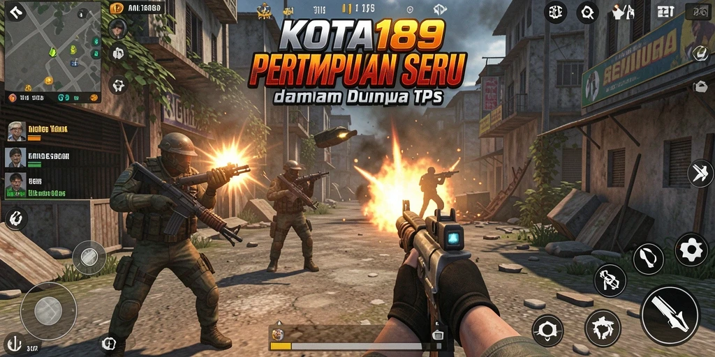 Tangkapan layar gameplay KOTA189 dengan aksi pertempuran seru.