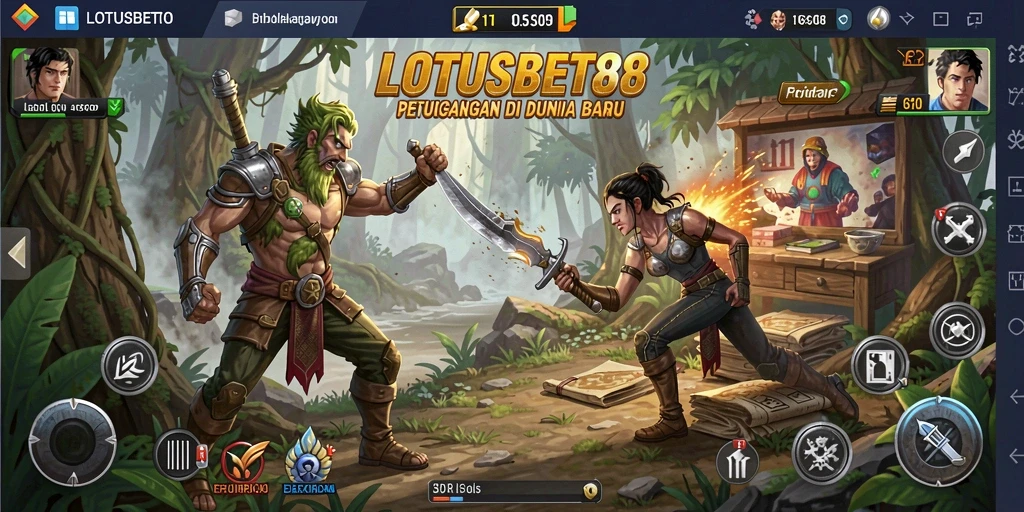 Tampilan menarik dari LOTUSBET88 dengan gameplay di dunia petualangan.