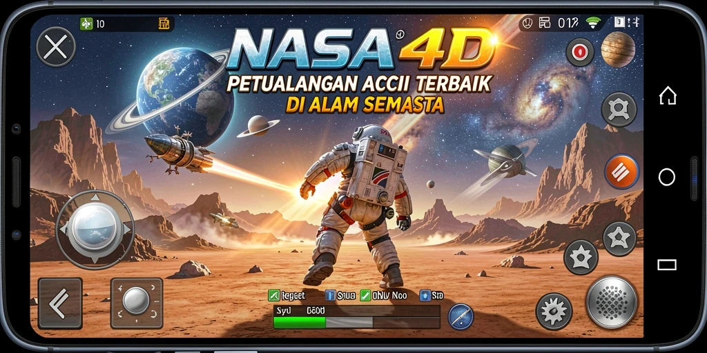 Gameplay menarik dalam dunia luar angkasa yang memukau.