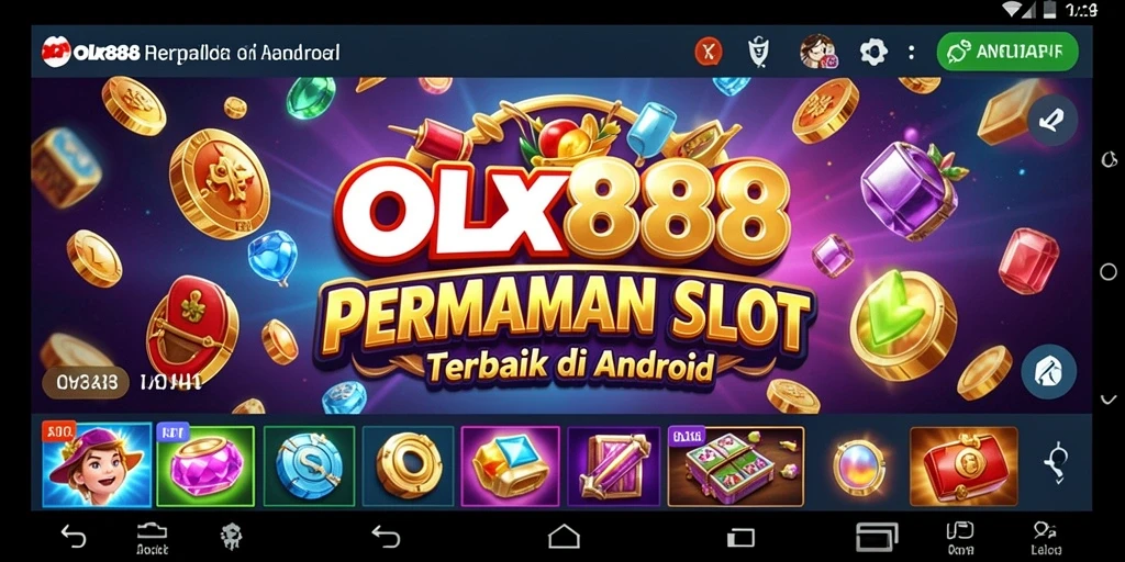 Tampilan gameplay menarik dari OLX888 yang menampilkan berbagai slot.