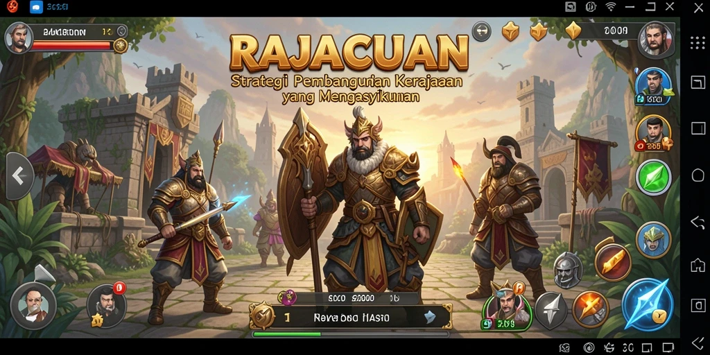 Tampilan gameplay RAJACUAN yang penuh strategi dan tantangan.