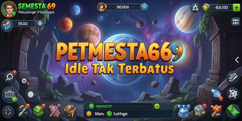 Tampilan gameplay <strong>SEMESTA69</strong> yang memukau dan interaktif dalam mode Idle.