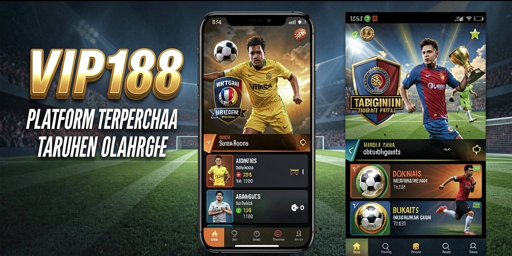 Screenshot VIP188 menampilkan antarmuka taruhan olahraga yang dinamis dan menarik.